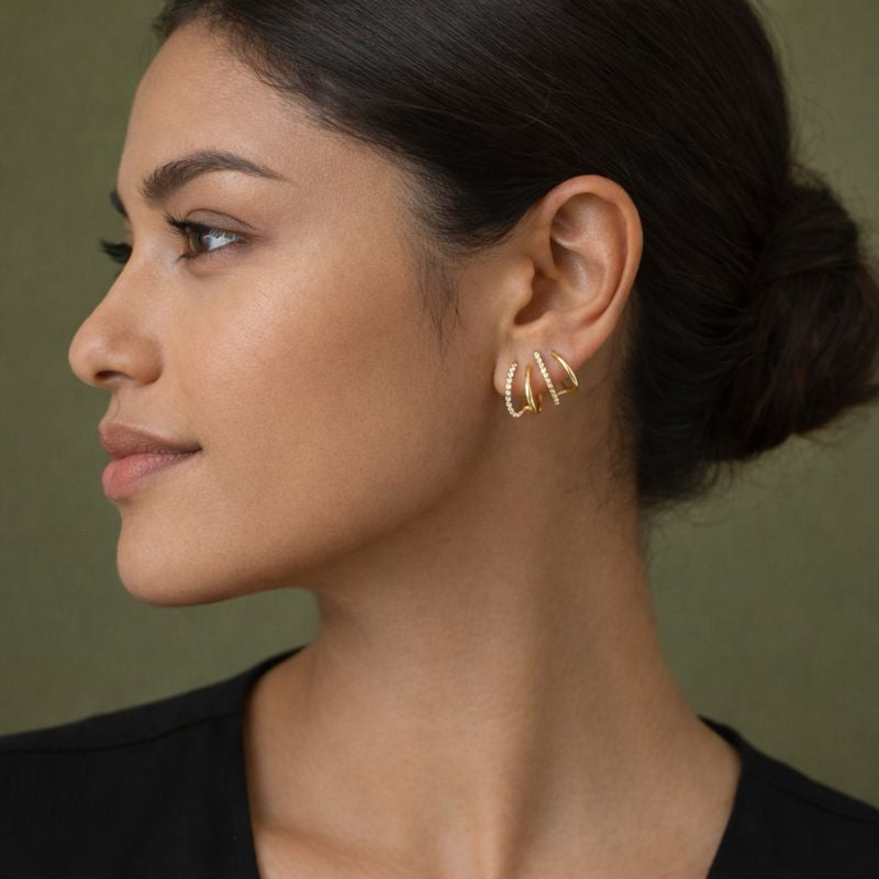 Brielle™ Duo 2x1 Claw Earrings for Women