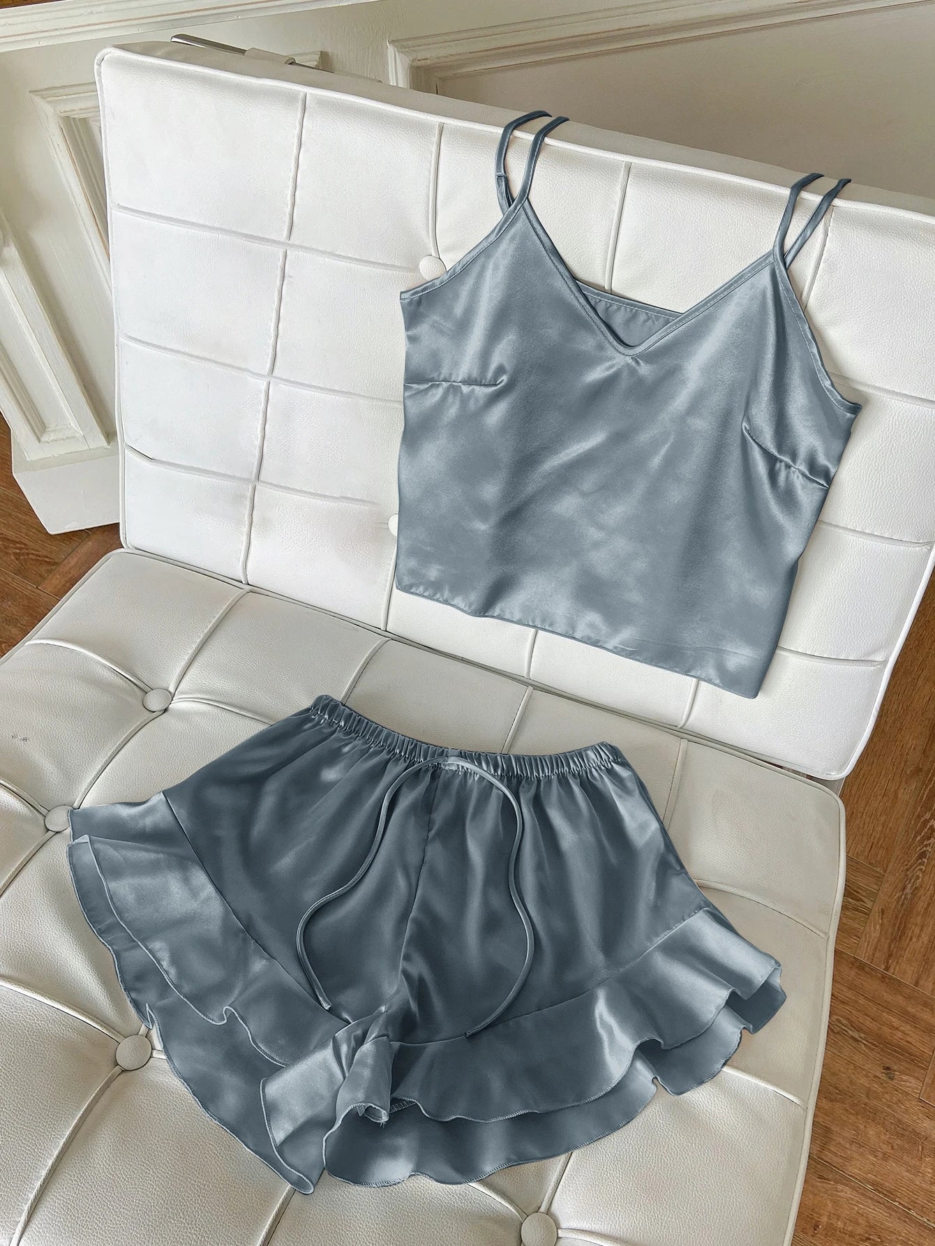 Jessa™ Complete Pajama Set with Satin Top and Shorts