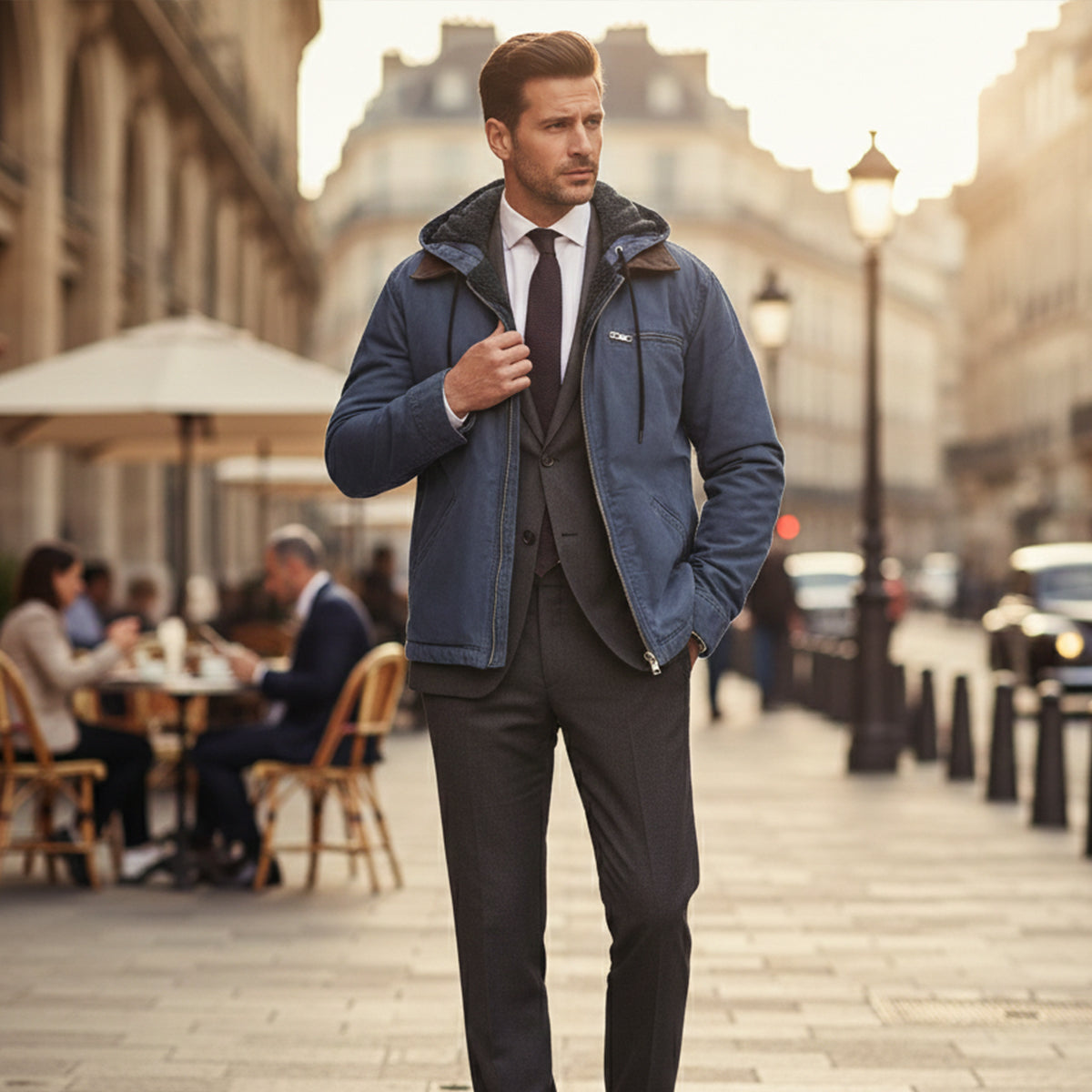 Altierié™ Modern Hoodie Jacket with Thermal Lining for Men