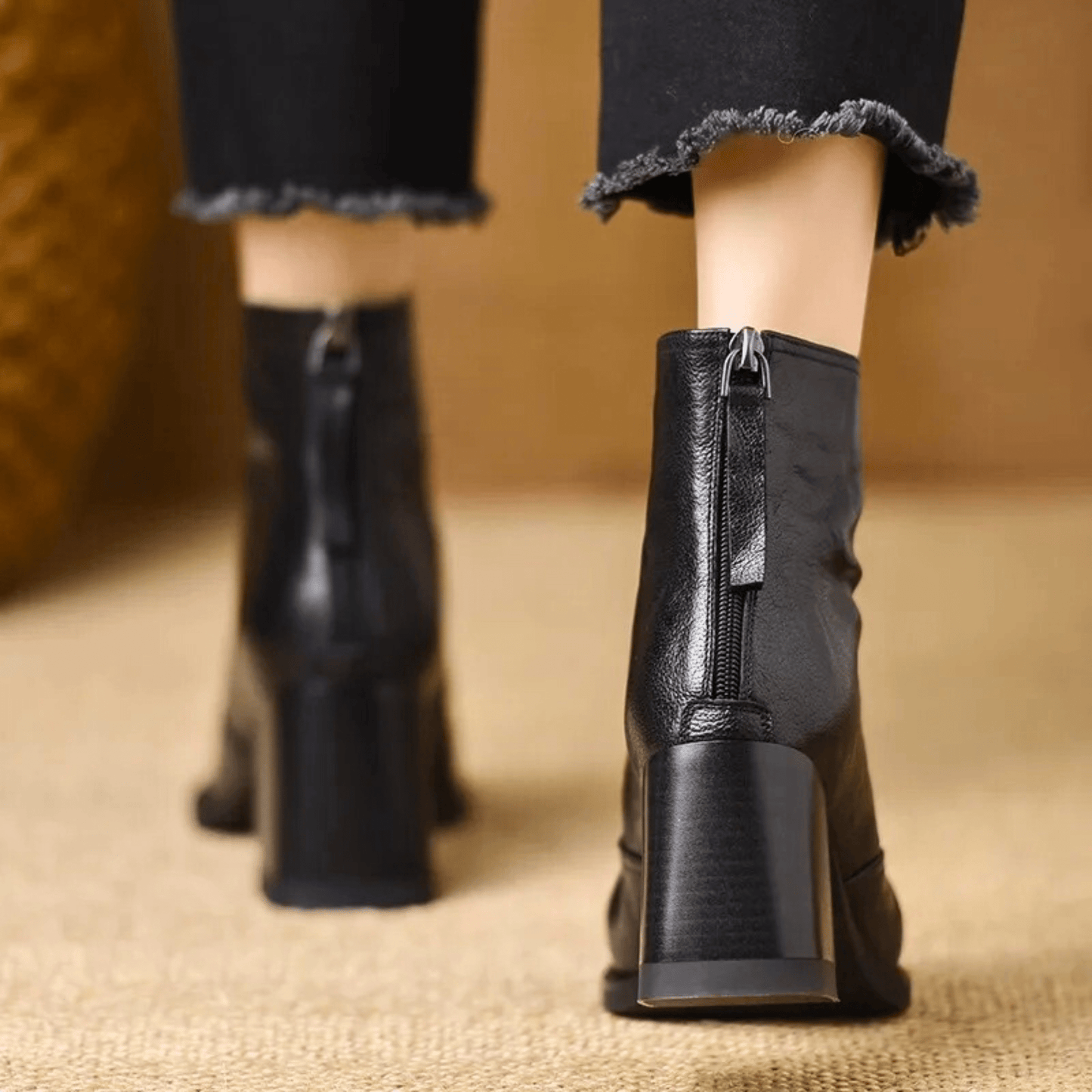 Cavelle⢠Luxury Comfortable Ankle Boots with Stylish Medium Heel