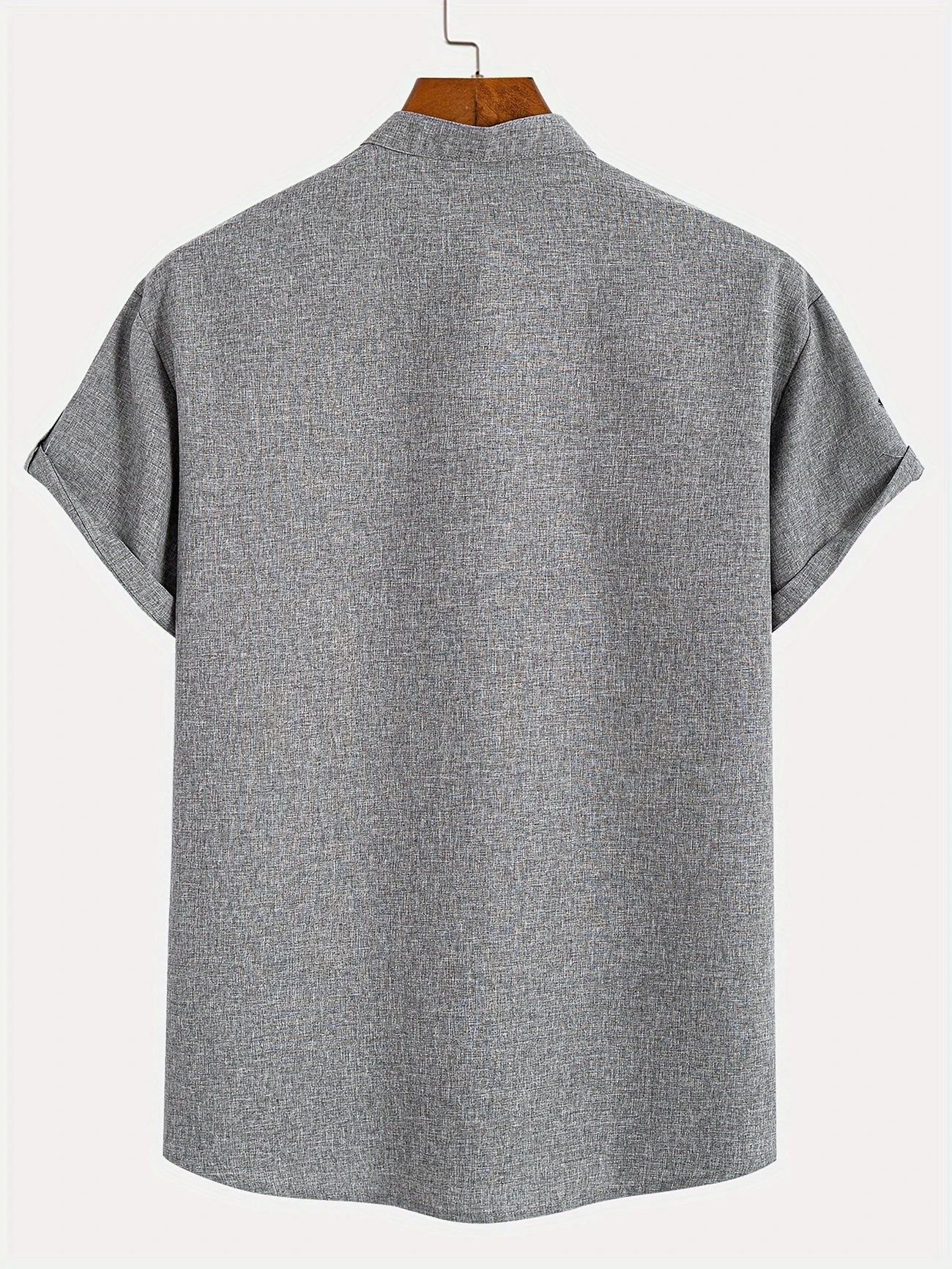 Hayes™ Elegant Short-Sleeve High-Collar Shirt