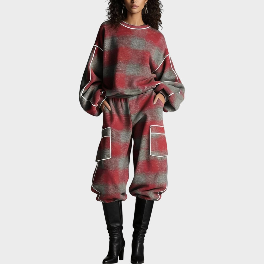 Orlena™ Modern Knit Set with Pants and Women's Sweater