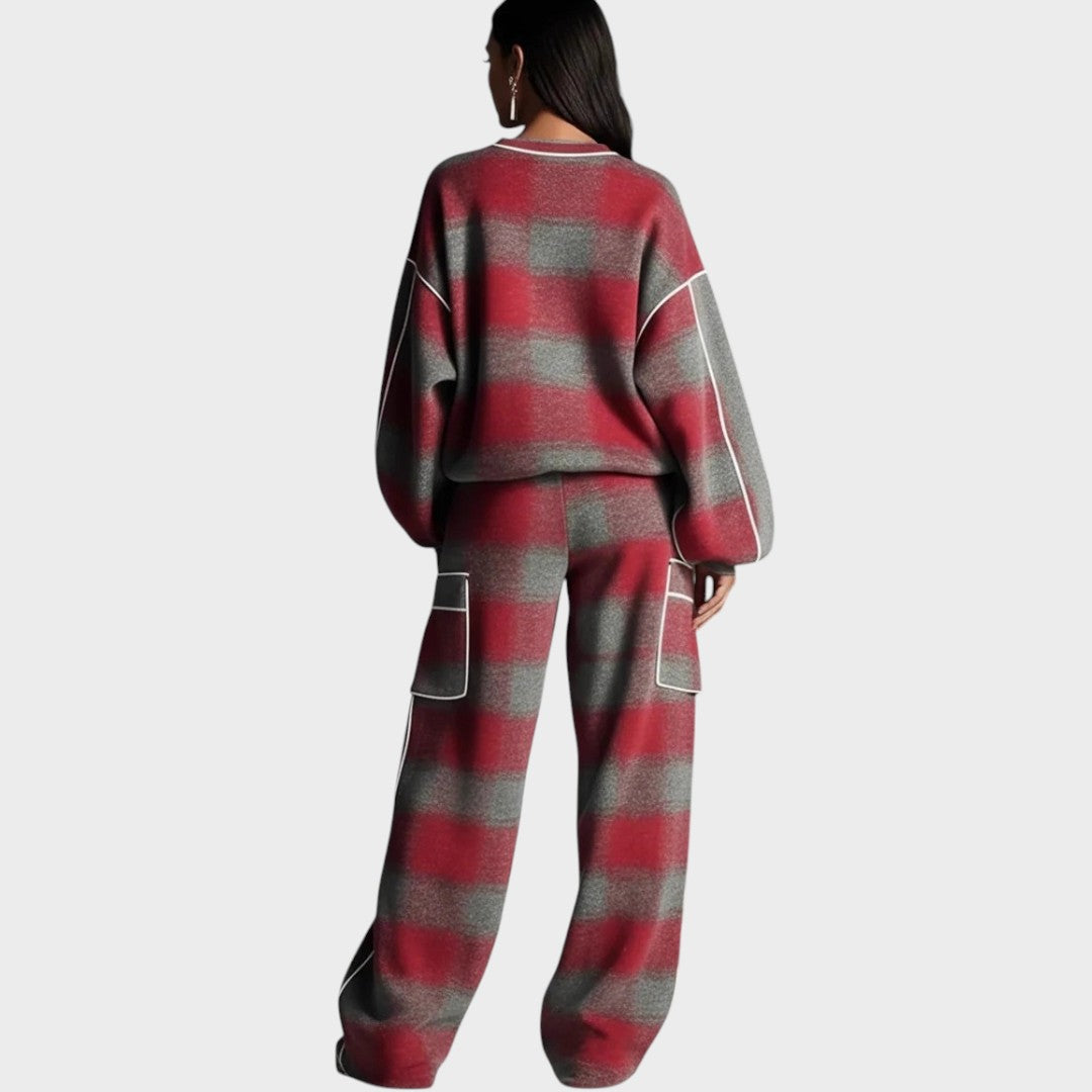 Orlena™ Modern Knit Set with Pants and Women's Sweater