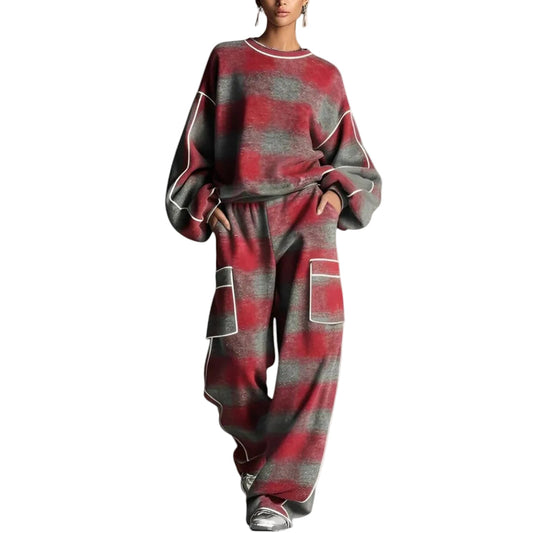 Orlena™ Modern Knit Set with Pants and Women's Sweater
