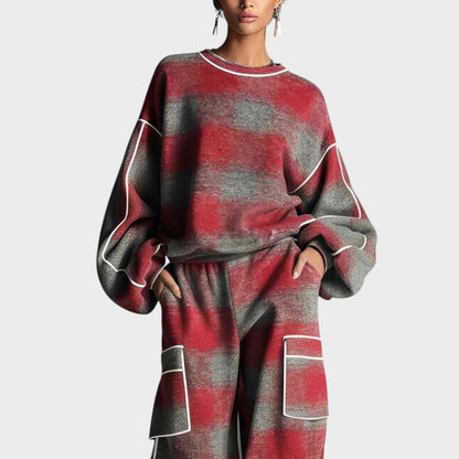 Orlena™ Modern Knit Set with Pants and Women's Sweater