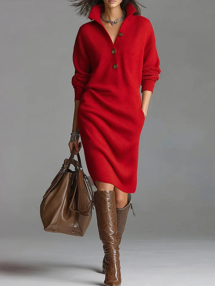 Velmira™ Casual Elegant Knit Dress Easy to Combine