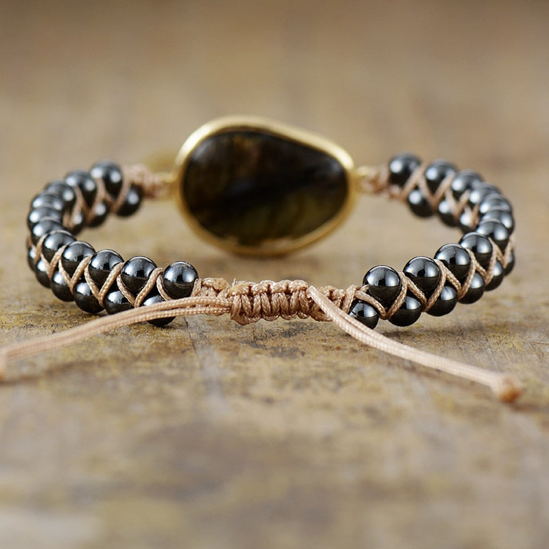 Dree™ Celestial Eye Bracelet with Labradorite and Energy Hematite
