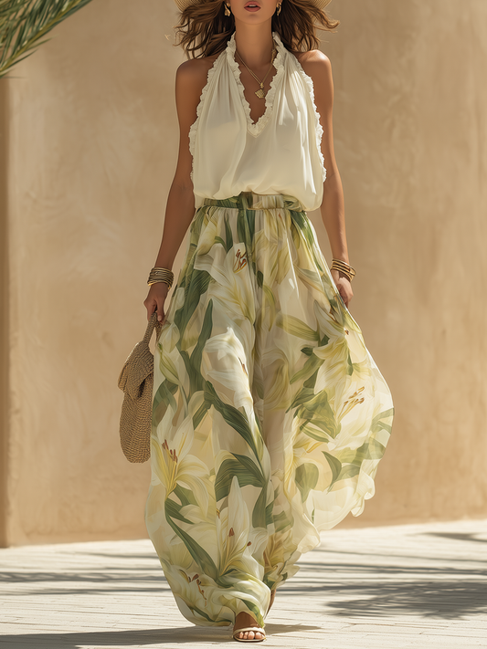 Maren™ Elegant Lily Printed Fluid Set