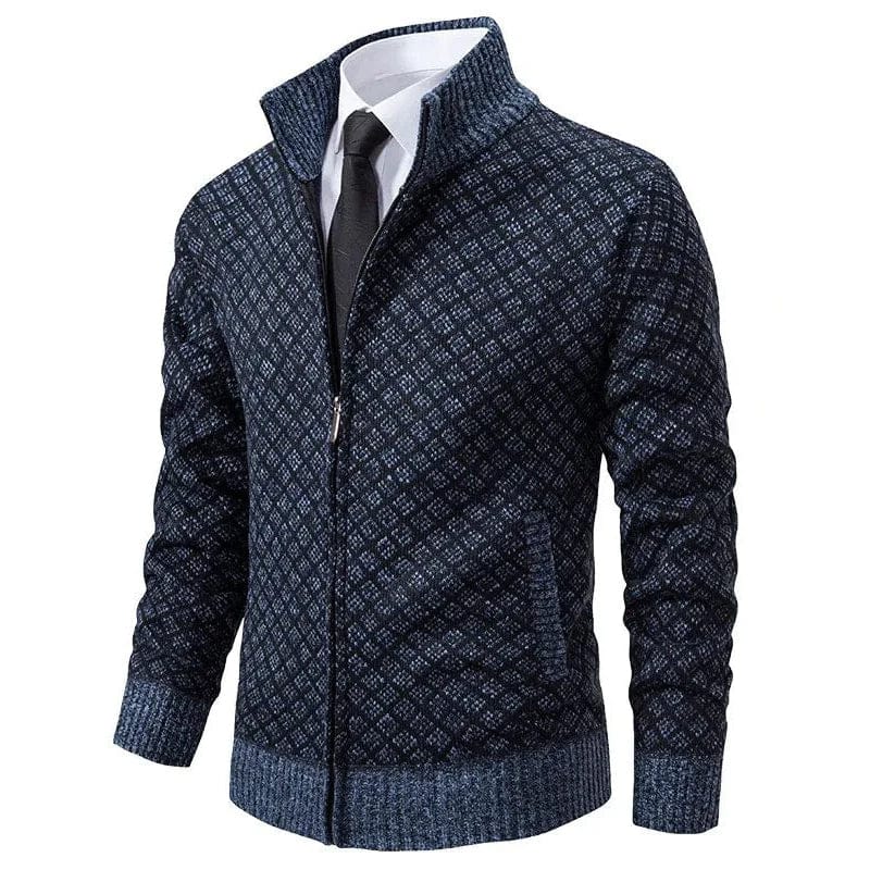 Evarno™ Men's Full-Zip Sweater with High Neck