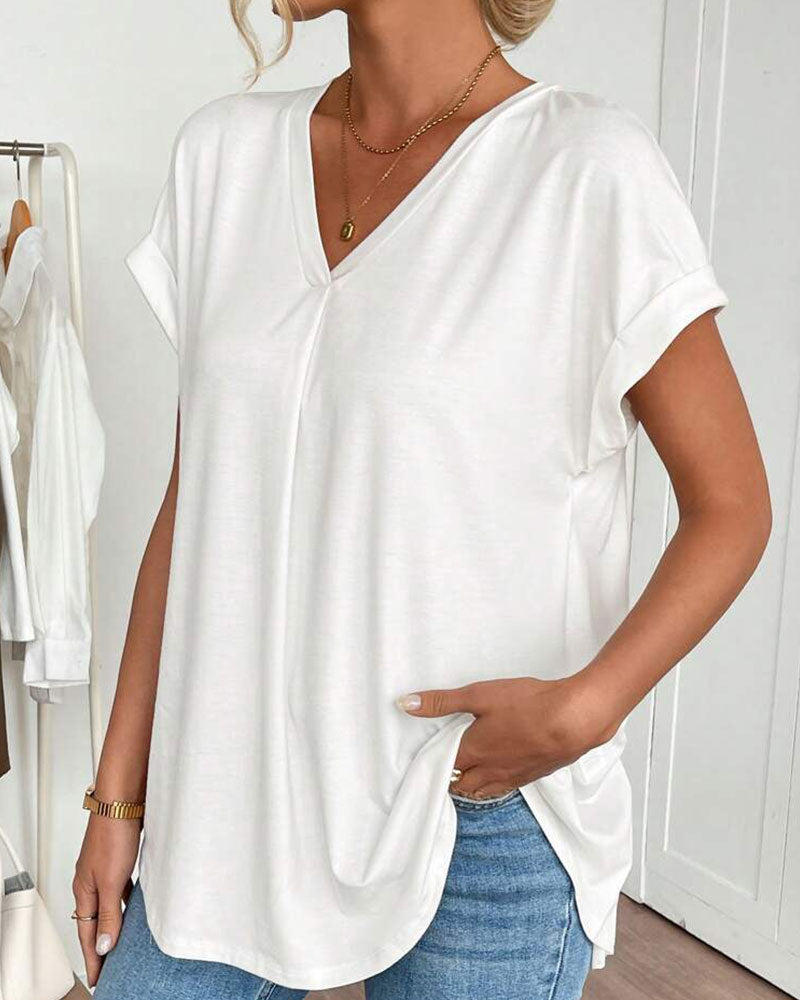 Ciela™ Lightweight Pleated Blouse with Flowing Fall