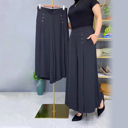 Nell™ Elegant Pleated Wide Leg Pants