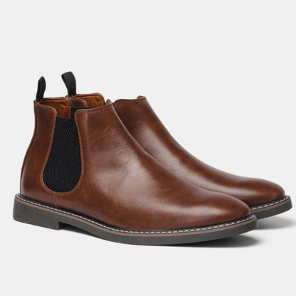 Iveron™ Elegant Leather Chelsea Boots for Men