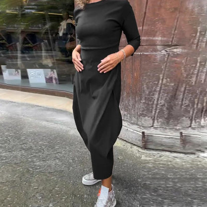 Caelune™ Elegant and Simple Dress with Pockets for Women