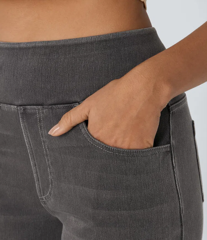 Karellea™ Wide Leg High Waist Stretch Jeans