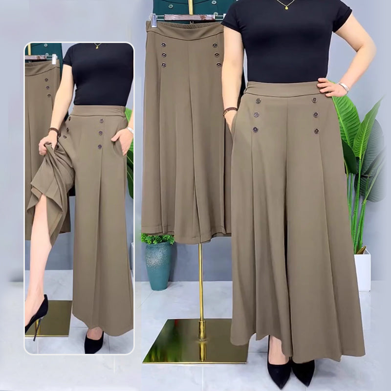 Nell™ Elegant Pleated Wide Leg Pants