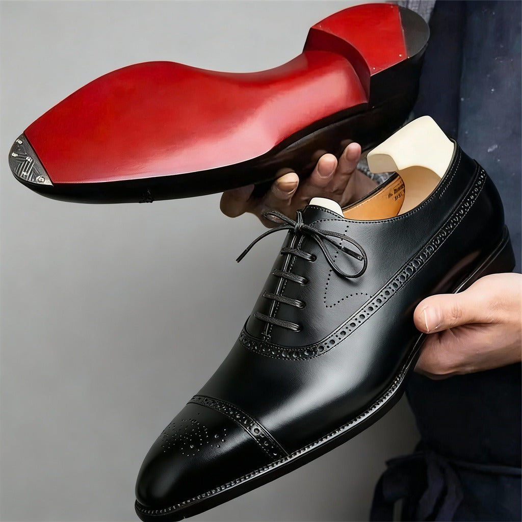 Valcero™ Classic Oxford Brogue Shoe in Leather
