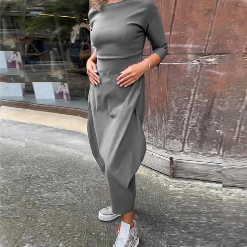 Caelune™ Elegant and Simple Dress with Pockets for Women
