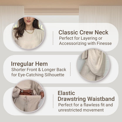 Nova™ Long Sleeve Blouse and Wide Leg Pants Set for Women