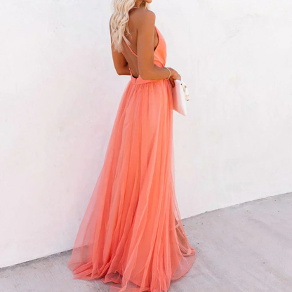 Jessamine™ Coral Light Maxi Dress