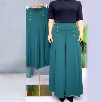 Nell™ Elegant Pleated Wide Leg Pants
