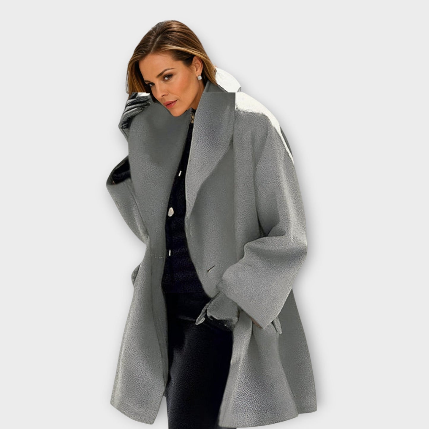 Elmarae™ Classic Silhouette Wool Coat