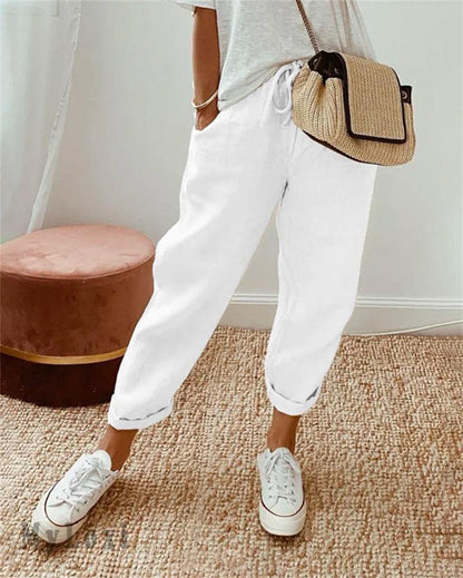 Dorevia™ Women's Comfortable and Lightweight Cotton and Linen Casual Pants