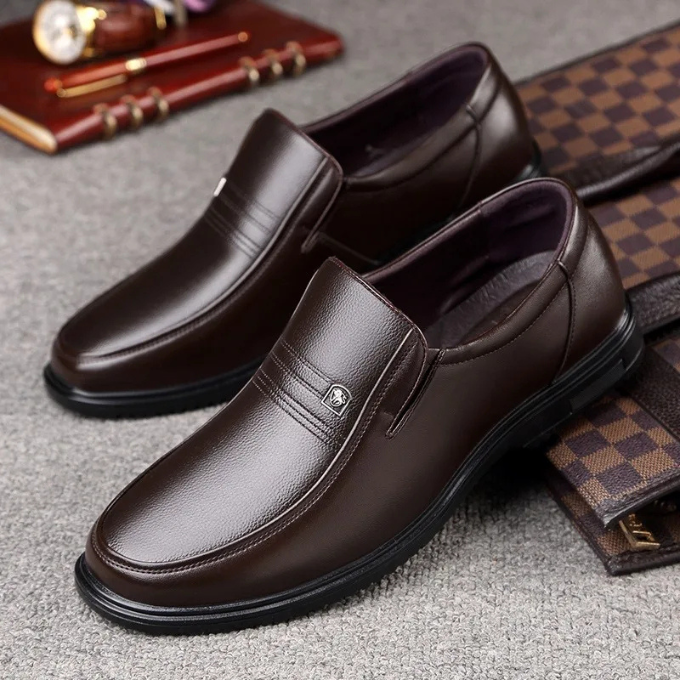 Falviero™ Men's Leather Shoes with Classic Style