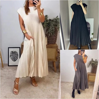 Elara™ Elegant Dress with Fluid Cut and Soft Drop in Modern Style