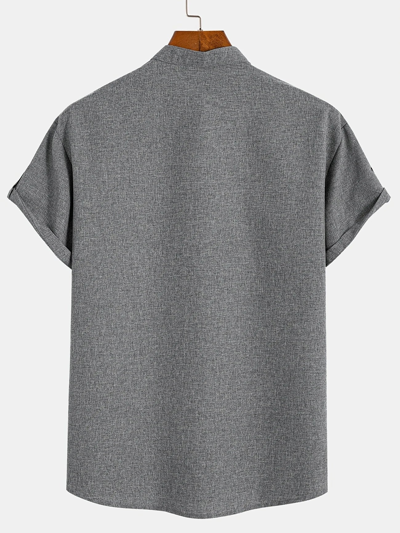 Hayes™ Elegant Short-Sleeve High-Collar Shirt