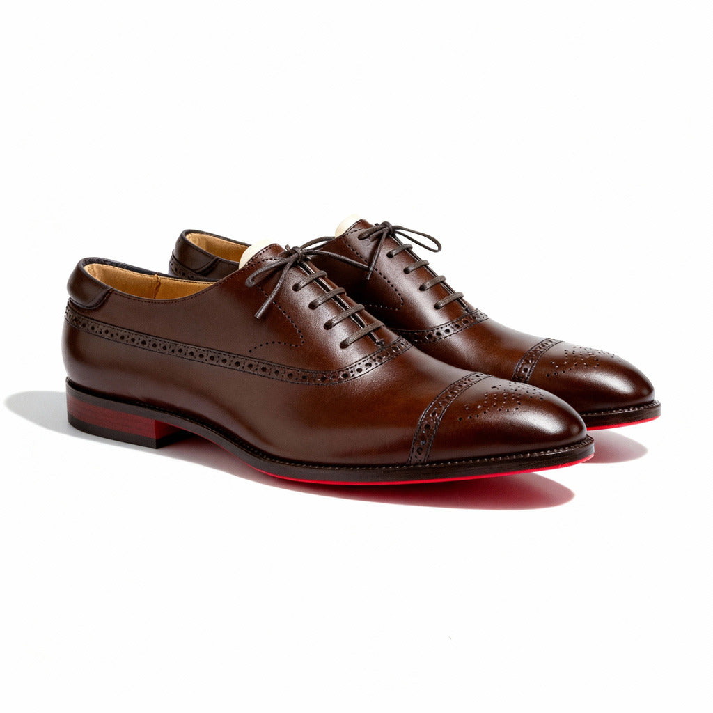 Valcero™ Classic Oxford Brogue Shoe in Leather