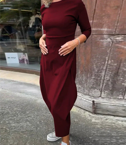 Caelune™ Elegant and Simple Dress with Pockets for Women