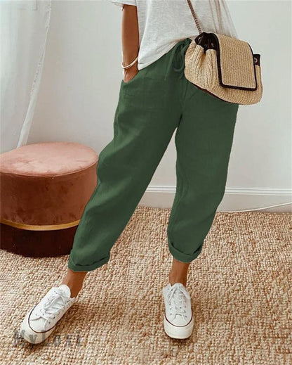 Dorevia™ Women's Comfortable and Lightweight Cotton and Linen Casual Pants