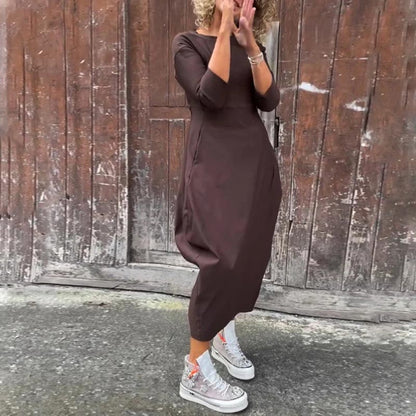 Caelune™ Elegant and Simple Dress with Pockets for Women