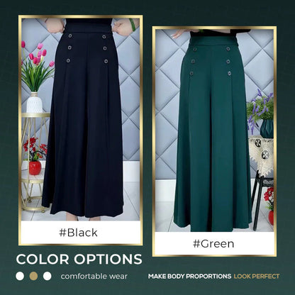 Nell™ Elegant Pleated Wide Leg Pants