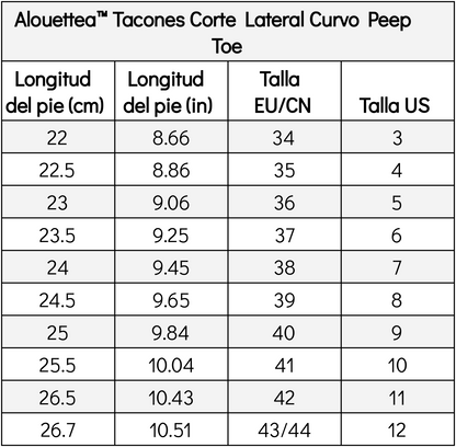Alouettea™ Curved Side Cut Peep Toe Heels