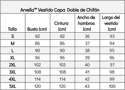 Arvella™ Double Layer Chiffon Cape Dress