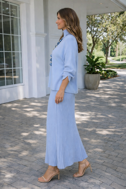 Belarina™ High Neck Knit Two-Piece Set