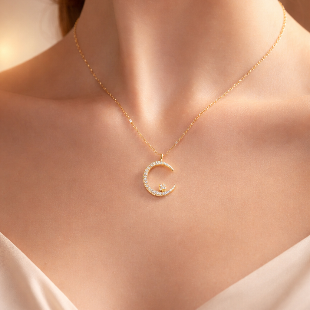 Seluné™ Collar Moon and Luminous Stars