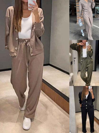Oristine™ Knit Set with Cardigan and Giulia Pants