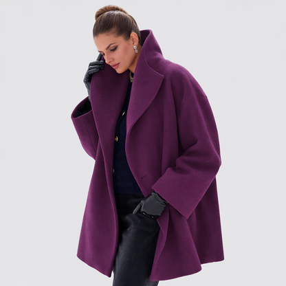 Elmarae™ Classic Silhouette Wool Coat