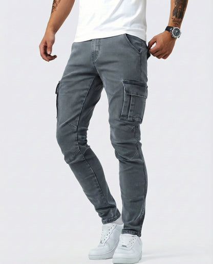 Calviero™ Dynamic Fit Navy Cargo Pants
