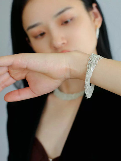 Ursa™ Earrings, Necklace, Bracelet with Cascade Tassels