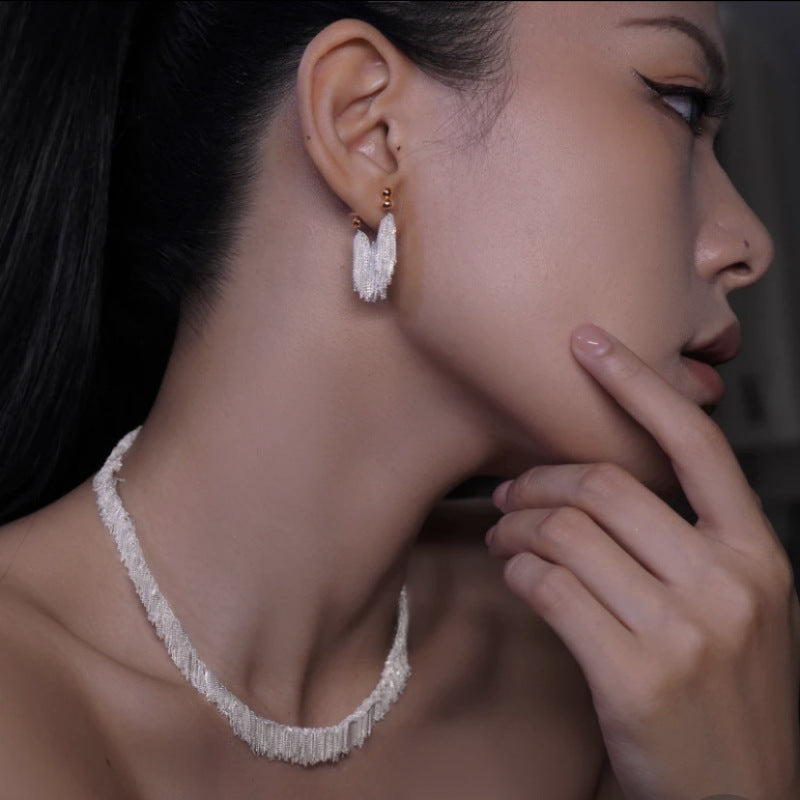 Ursa™ Earrings, Necklace, Bracelet with Cascade Tassels