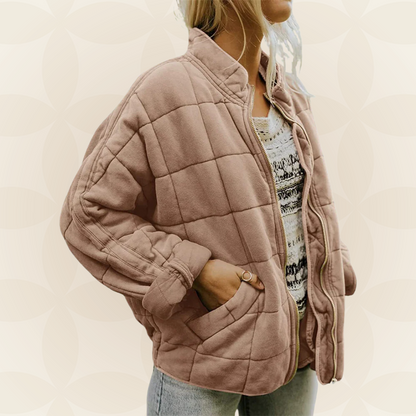 Zellora™ Soft Quilted Jacket with Front Zipper