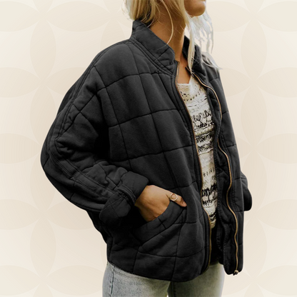 Zellora™ Soft Quilted Jacket with Front Zipper