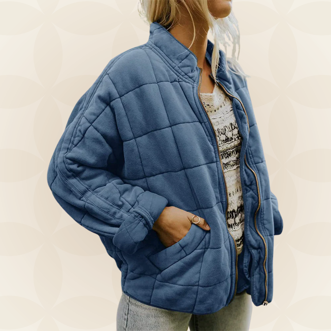Zellora™ Soft Quilted Jacket with Front Zipper