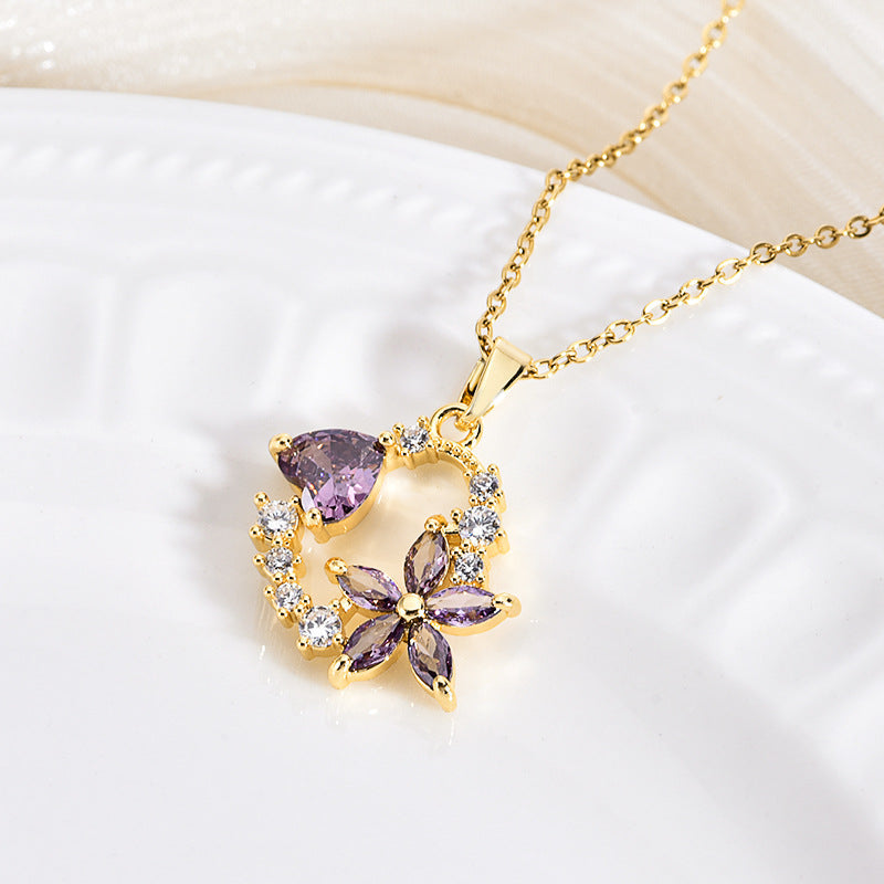 Halia™ Heart in Bloom Necklace