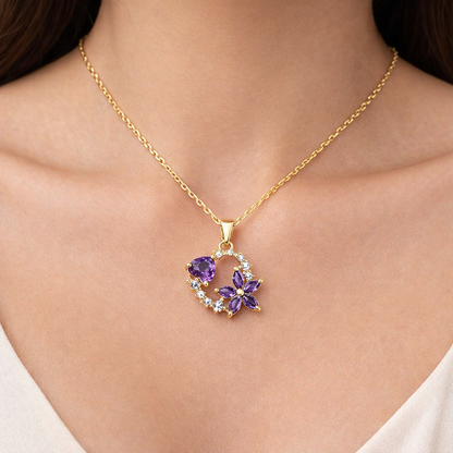 Halia™ Heart in Bloom Necklace