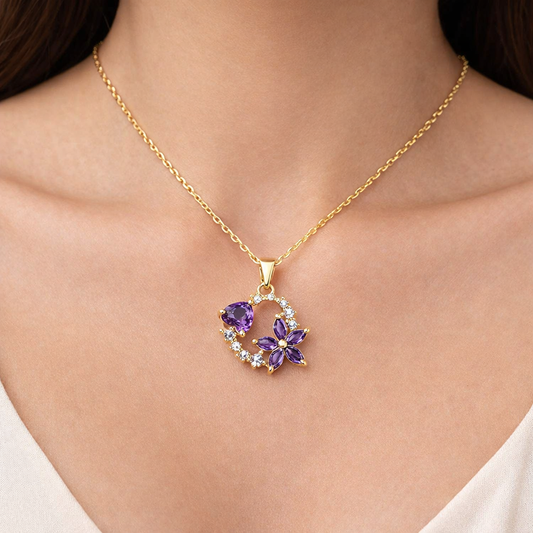 Halia™ Heart in Bloom Necklace