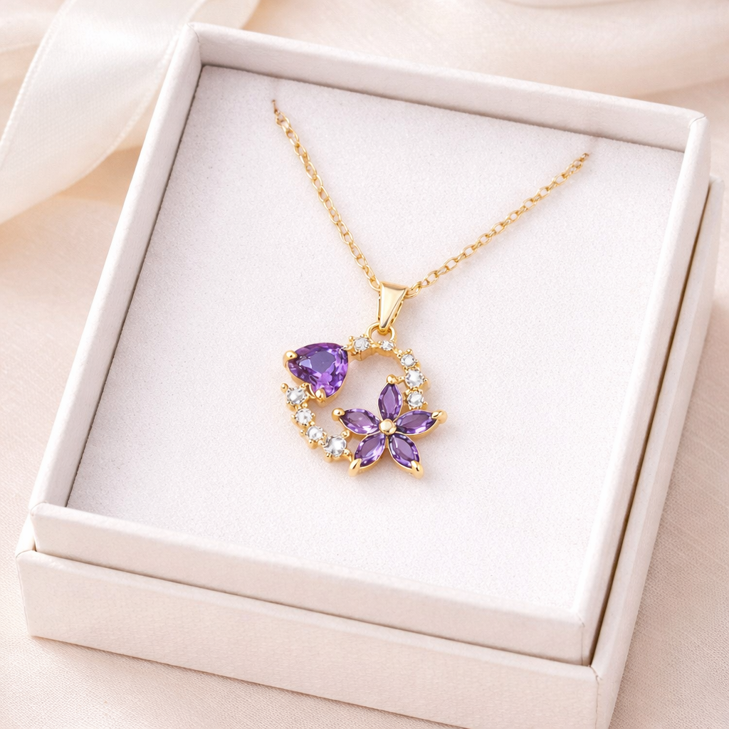 Halia™ Heart in Bloom Necklace